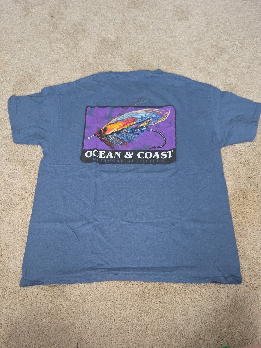 Medium Ocean + Coast Blue Crewneck Tee